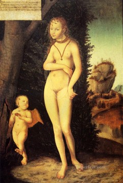 Desnudo Painting - Venus con Cupido El ladrón de miel Lucas Cranach el Viejo desnudo